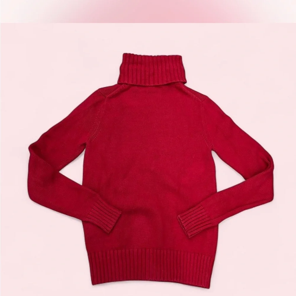 Ralph Lauren Vibrant Red Turtleneck Sweater - Picture 5 of 7